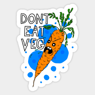 One Angry Carrot Sticker